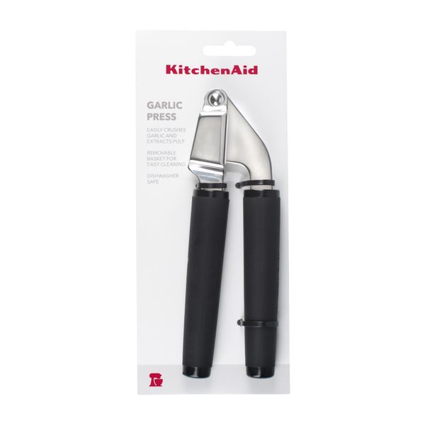 KitchenAid Soft Touch Garlic Press Black